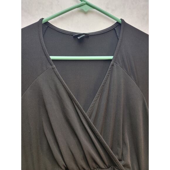 Torrid Women's Black Faux Wrap Blouse, Size 0/L - Picture 3 of 14